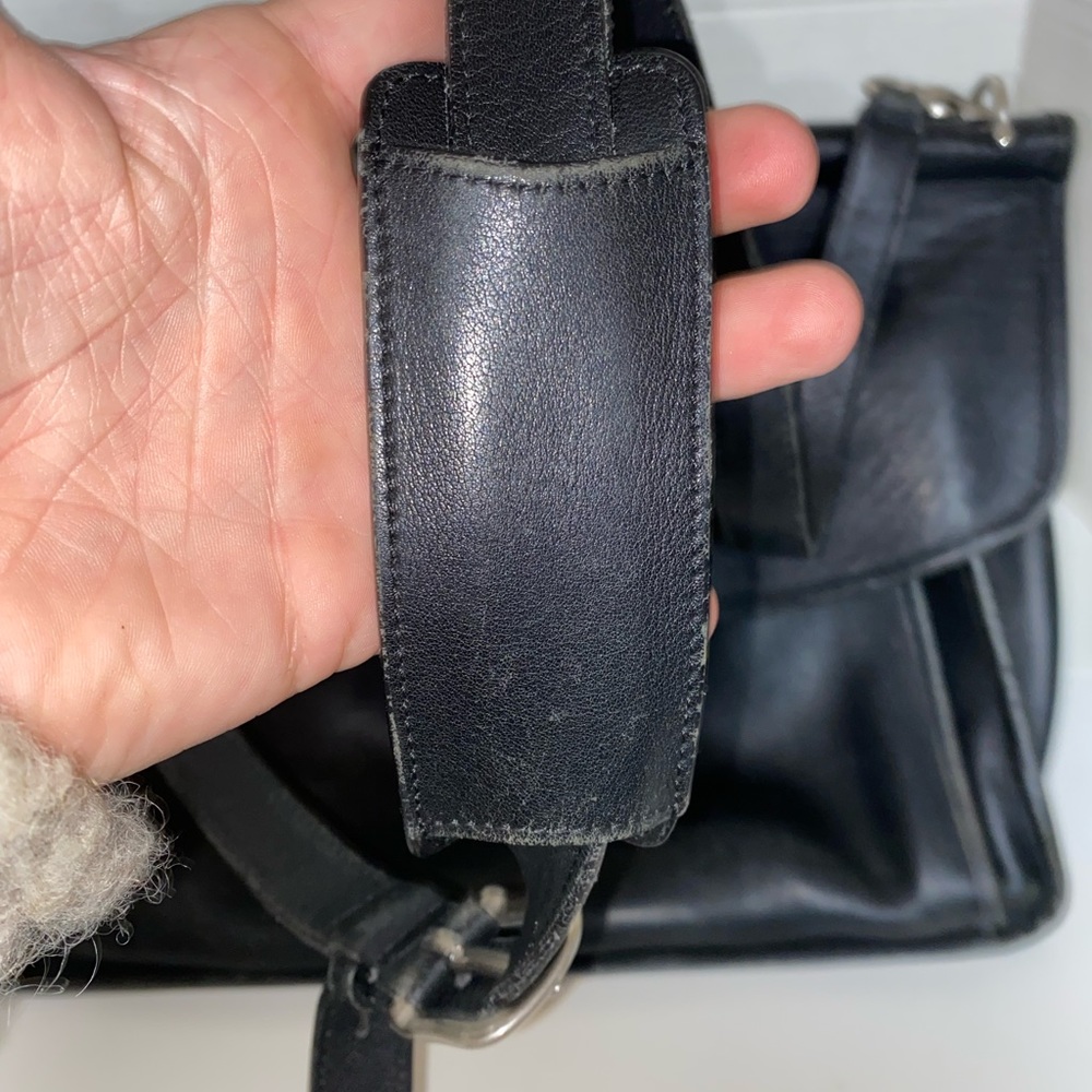 Vintage Black Leather Coach Beekman 5266 Messenger Laptop Briefcase Bag - Picture 12 of 16